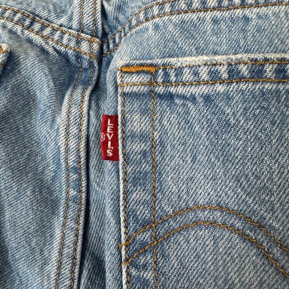 levi's capital E | wedgie icon fit distressed denim women's jeans sz 27 - Picture 9 of 11